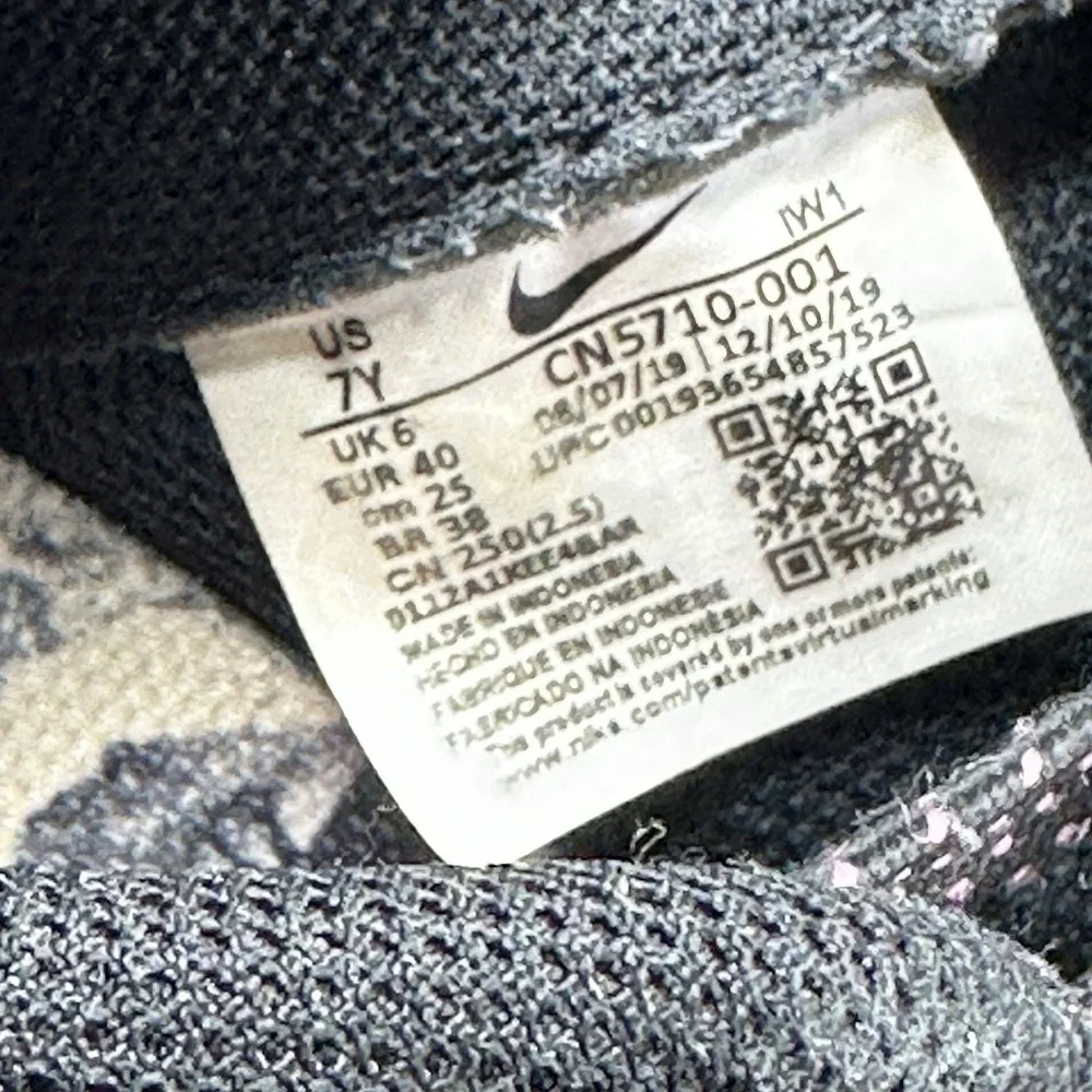 Nike Air Force 1 LV8 2‎ GS~Black Magic Flamingo Sneakers~(CN5710-001)~Size 7Y